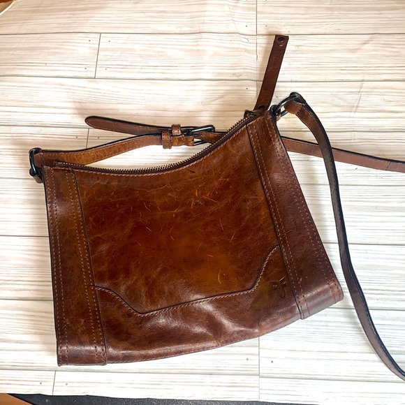 Frye Bags Frye Melissa Swing Crossbody Bag Purse Italian Brown